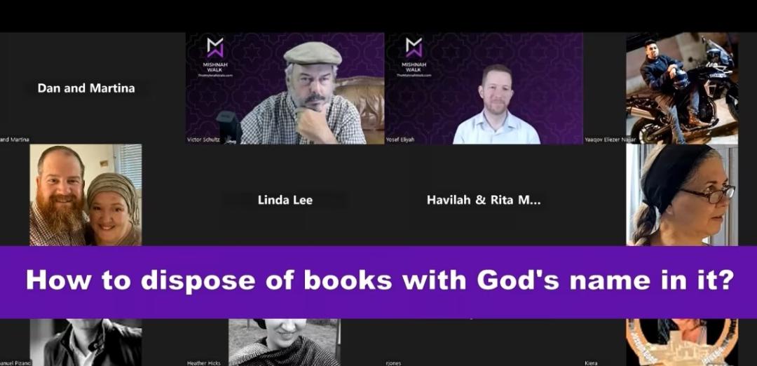 How to dispose of books with God’s name in it?