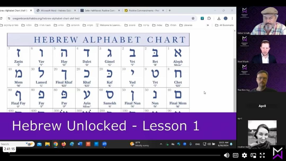 Hebrew Unlocked – Lesson 001